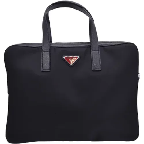 Pre-owned Nylon briefcases , male, Sizes: ONE SIZE - Prada Vintage - Modalova