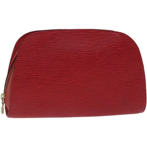 Pre-owned Leather clutches , female, Sizes: ONE SIZE - Louis Vuitton Vintage - Modalova