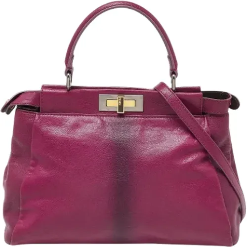 Pre-owned Leather handbags , female, Sizes: ONE SIZE - Fendi Vintage - Modalova