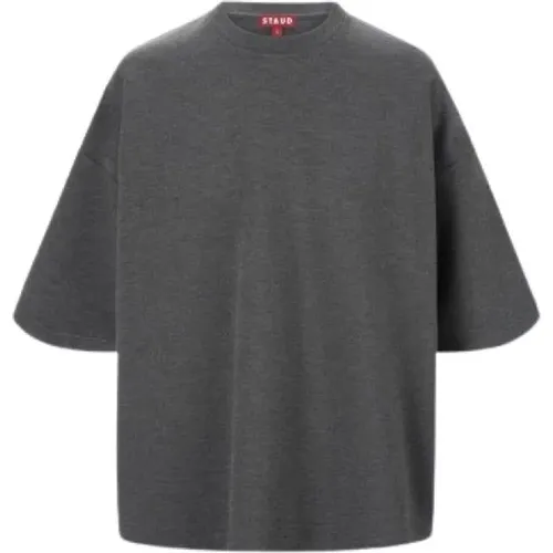 Oversized Crewneck Ponte Capsule Top - STAUD - Modalova