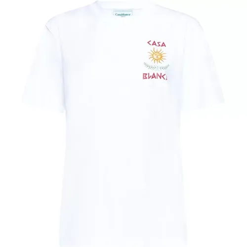 Stylish T-shirts and Polos Collection , female, Sizes: M, S, XS - Casablanca - Modalova