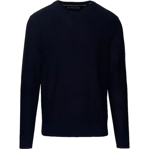 Men Honeycomb Knit Sweater , male, Sizes: XL, 2XL, M - Tommy Hilfiger - Modalova