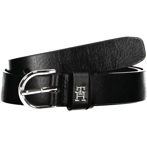 Metal Buckle Leather Belt , female, Sizes: 70 CM, 80 CM, 75 CM, 85 CM, 90 CM - Tommy Hilfiger - Modalova