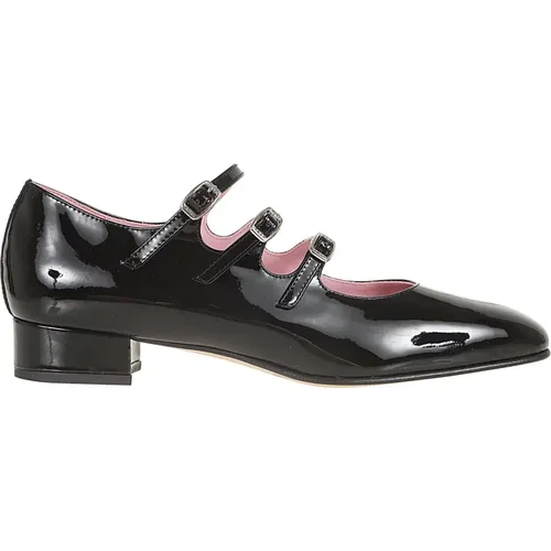 Schwarze Lederpumps Eleganter Stil , Damen, Größe: 35 EU - Carel - Modalova