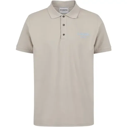 Logo Polo Shirt Slim Fit , Herren, Größe: S - Iceberg - Modalova