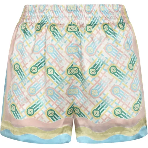 Womens Clothing Shorts Ping Pong Print Ss24 , female, Sizes: XS - Casablanca - Modalova