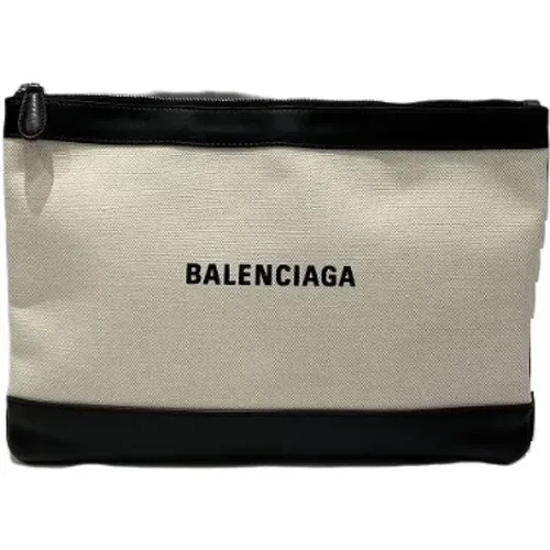 Pre-owned Canvas clutches , female, Sizes: ONE SIZE - Balenciaga Vintage - Modalova