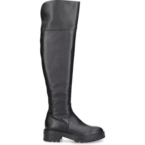 Whitney Boot Flat in Calf Leather , female, Sizes: 3 UK, 4 UK, 8 UK, 7 UK - Aquazzura - Modalova