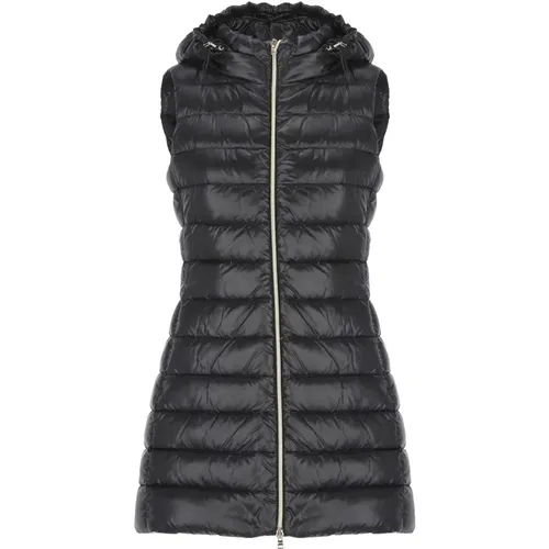 Quilted Vest with Hood , female, Sizes: L, S - Herno - Modalova