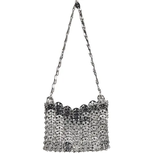 Bags.. Silver , female, Sizes: ONE SIZE - Paco Rabanne - Modalova