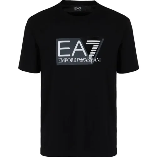 T-Shirts , male, Sizes: L - Emporio Armani EA7 - Modalova