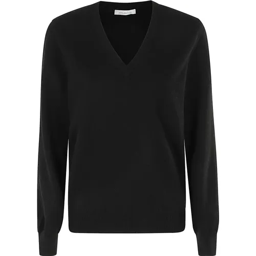 V-Ausschnitt Pullover , Damen, Größe: M - Malo - Modalova