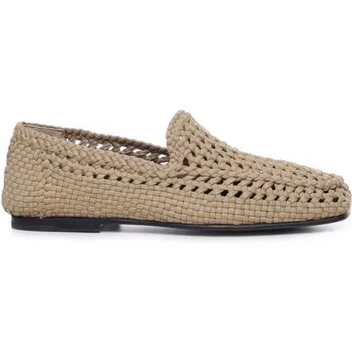 Gehäkelte Loafers für Herren, Flache Schuhe mit gehäkeltem Netz - Dolce & Gabbana - Modalova