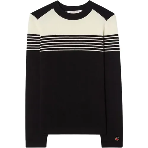 Emelie Striped Sweater /Ecru , female, Sizes: XL, M, XS, L, S - Busnel - Modalova