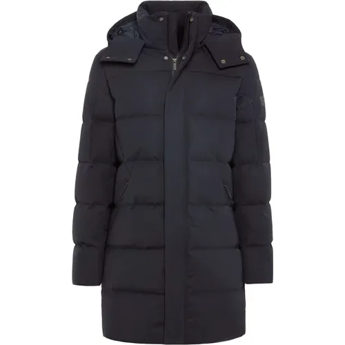 B Tech Goose Down Nylon Parka , Herren, Größe: L - Boggi Milano - Modalova