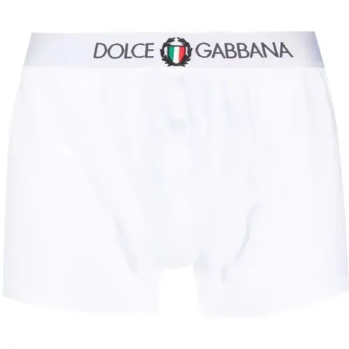 DG Crest Boxer Shorts , male, Sizes: S, M, XL, L - Dolce & Gabbana - Modalova