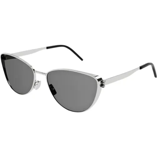 Silver Sunglasses with Tinted Lenses , female, Sizes: ONE SIZE - Saint Laurent - Modalova