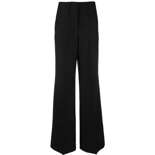 Schwarze Hose mit weitem Bein , Damen, Größe: XS - Givenchy - Modalova