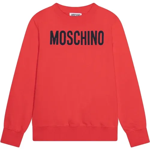 Bedruckter Rundhalsausschnitt Pullover - Moschino - Modalova