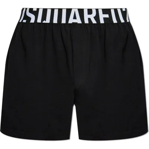 Cotton boxers with logo , male, Sizes: M, S, XL - Dsquared2 - Modalova