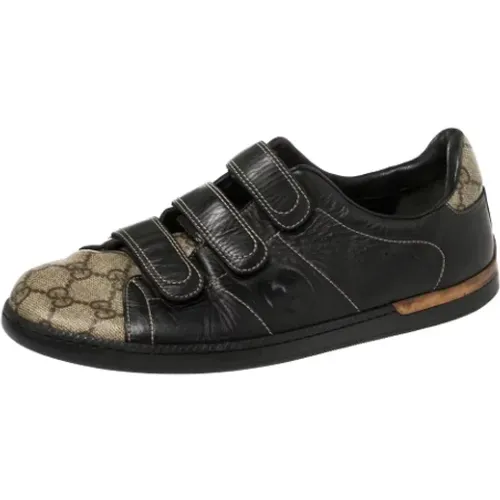 Pre-owned Leather sneakers , female, Sizes: 7 UK - Gucci Vintage - Modalova