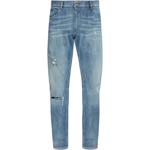 Distressed jeans , male, Sizes: 2XL, L - Dolce & Gabbana - Modalova