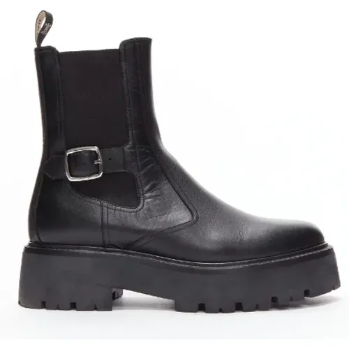 Pre-owned Leather boots , female, Sizes: 6 UK - Celine Vintage - Modalova