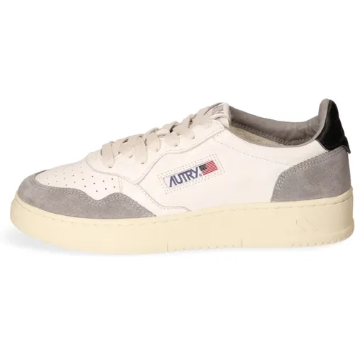 Leder Low-Top Sneaker mit Ikonischem Logo , Herren, Größe: 40 EU - Autry - Modalova