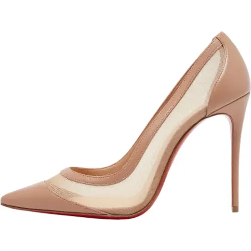 Pre-owned Leather heels , female, Sizes: 5 1/2 UK - Christian Louboutin Pre-owned - Modalova