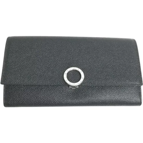 Pre-owned Leather wallets , male, Sizes: ONE SIZE - Bvlgari Vintage - Modalova