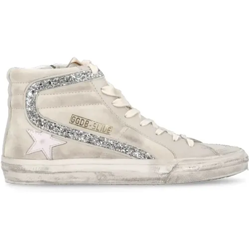 Sneakers mit Glitzerdetails , Damen, Größe: 36 EU - Golden Goose - Modalova