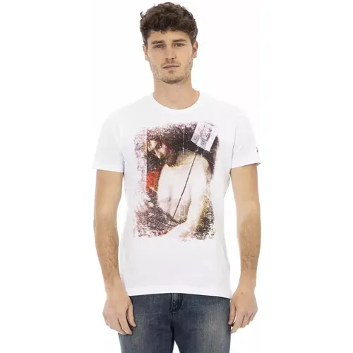 Grafisches Charme T-Shirt mit kurzen Ärmeln , Herren, Größe: 2XL - Trussardi - Modalova