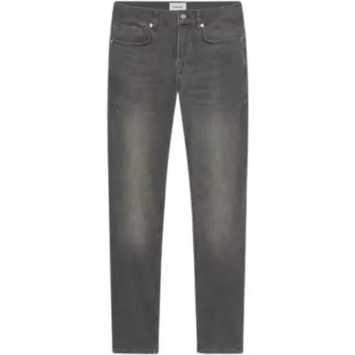 Schmale Gerade Dunkle Denim Jeans , Herren, Größe: W34 - Frame - Modalova