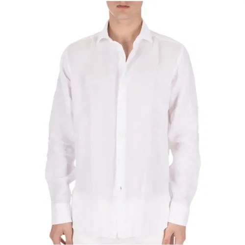 Linen French Collar Shirt , male, Sizes: L, XL, 2XL - Xacus - Modalova
