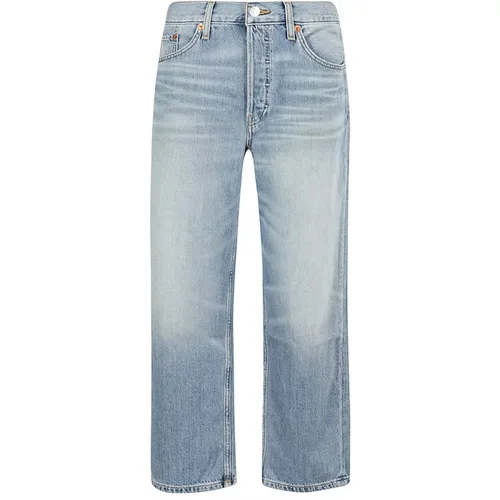 Casual Crop Jeans , Damen, Größe: W24 - Re/Done - Modalova