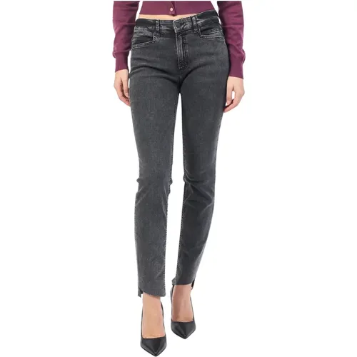 Schwarze Slim Fit Knöchel Jeans , Damen, Größe: W27 - Hugo Boss - Modalova