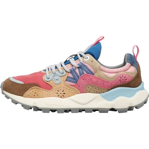 Multicolor Sneakers für Outdoor-Abenteuer , Damen, Größe: 38 EU - Flower Mountain - Modalova