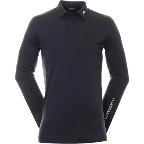 Tech Long Sleeve Polo Shirt , male, Sizes: S, M, L - J.LINDEBERG - Modalova