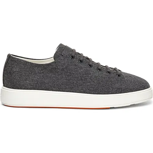 Herren Woll-Sneaker , Herren, Größe: 43 EU - Santoni - Modalova