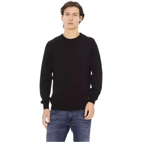 Monogramm Crewneck Sweater für Männer , Herren, Größe: L - Baldinini - Modalova