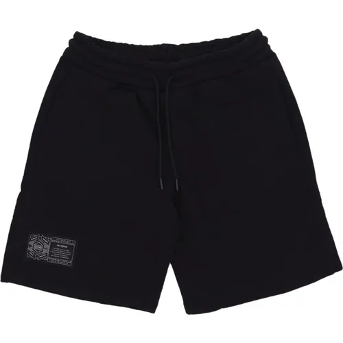 Schwarze Sweatshorts Elastischer Bund Herren , Herren, Größe: S - Dolly Noire - Modalova