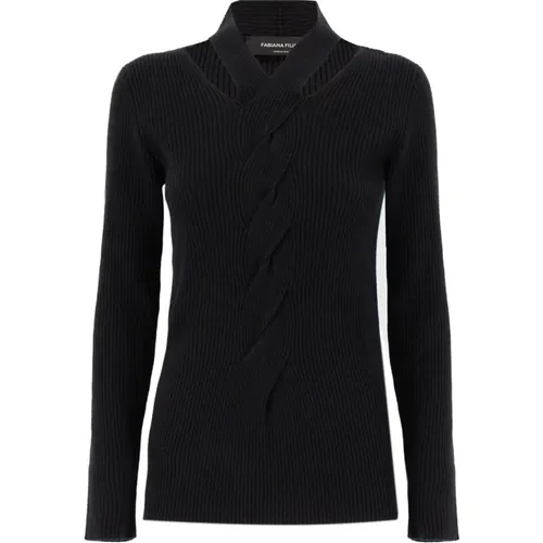 Turtleneck , female, Sizes: S, M, XS - Fabiana Filippi - Modalova