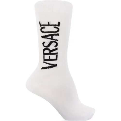 Socken mit Logo , Herren, Größe: M - Versace - Modalova