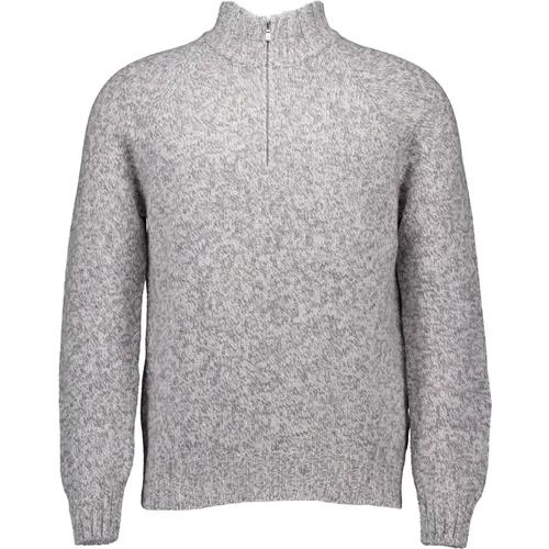 Stylischer Hellgrauer Pullover , Herren, Größe: XL - Gran Sasso - Modalova