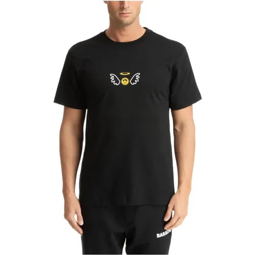 Gemustertes Angel Logo T-shirt - BARROW - Modalova