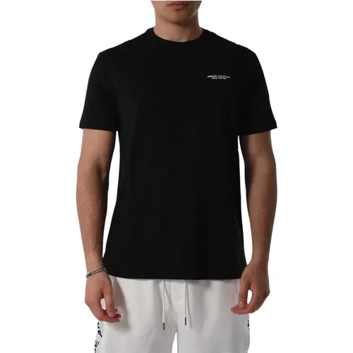 Cotton T-shirt with Logo , male, Sizes: 2XL, M, L - Armani Exchange - Modalova