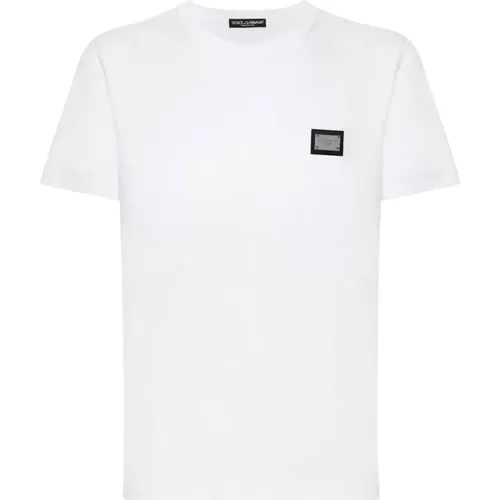Baumwoll-T-Shirts und Polos mit Logo , Herren, Größe: XL - Dolce & Gabbana - Modalova