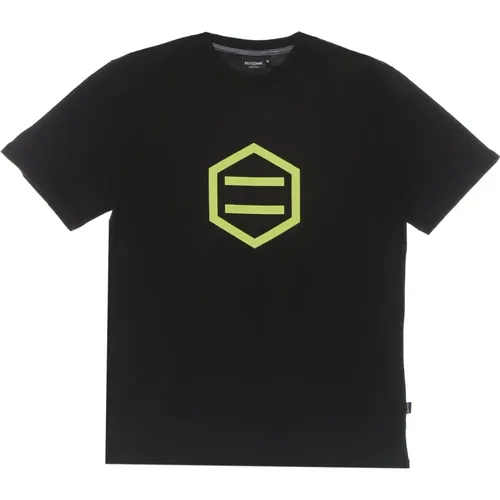 Schwarzes Logo Tee Kurzarm T-Shirt , Herren, Größe: M - Dolly Noire - Modalova