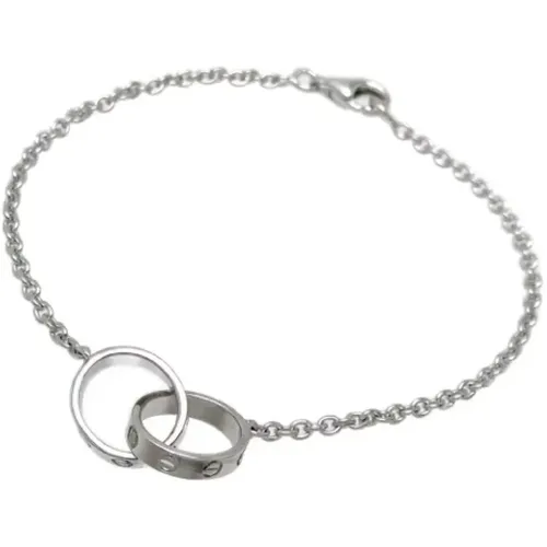 Pre-owned White Gold bracelets , female, Sizes: ONE SIZE - Cartier Vintage - Modalova