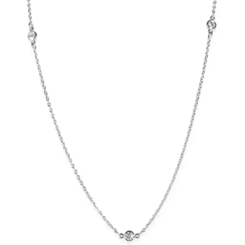 Pre-owned Platinum necklaces , female, Sizes: ONE SIZE - Tiffany & Co. Pre-owned - Modalova